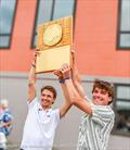 Justin Callahan and Trevor Davis win the Quantum Snipe U.S. National Championship 2024 at Jubilee Yacht Club © Bruce Durkee