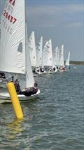 Start Line during the Snipe South East Championship at Blackwater &copy; Zoe Nelson