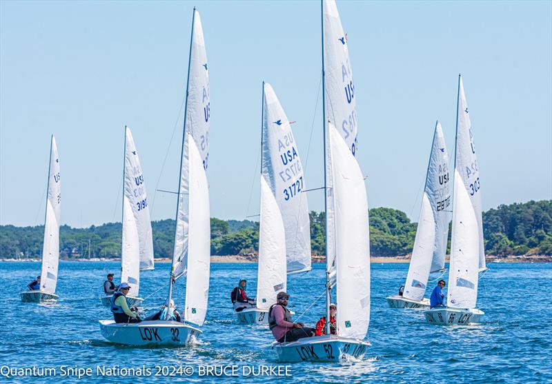 Quantum Snipe U.S. National Championship 2024 at Jubilee Yacht Club photo copyright Bruce Durkee taken at Jubilee Yacht Club and featuring the Snipe class