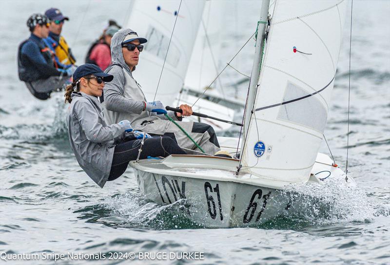 Quantum Snipe U.S. National Championship 2024 at Jubilee Yacht Club photo copyright Bruce Durkee taken at Jubilee Yacht Club and featuring the Snipe class