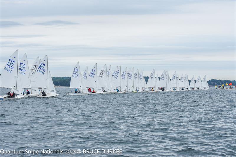 Quantum Snipe U.S. National Championship 2024 at Jubilee Yacht Club photo copyright Bruce Durkee taken at Jubilee Yacht Club and featuring the Snipe class