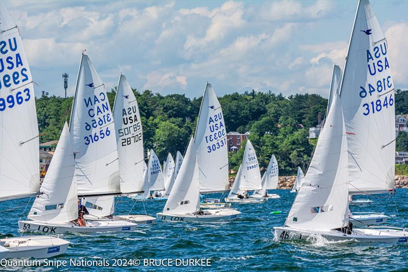 Quantum Snipe U.S. National Championship 2024 at Jubilee Yacht Club photo copyright Bruce Durkee taken at Jubilee Yacht Club and featuring the Snipe class