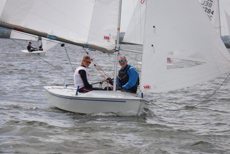 Peter and Jess during the Snipe South East Championship at Blackwater photo copyright Zoe Nelson taken at Blackwater Sailing Club and featuring the Snipe class