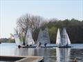 1st Overall Olly Saunders (Solo 6049) during the Border Counties Midweek Sailing Series at Nantwich © Brian Herring