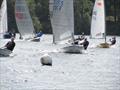 Heading for the leeward mark during the Border Counties Midweek Sailing Series at Shropshire Sailing Club © Brian Herring