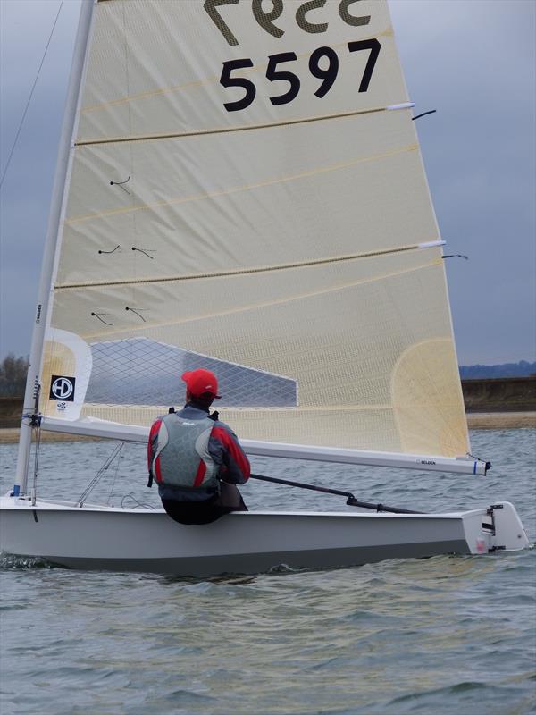 Andy Davis during the Harken Solo End of Season Championshop at Oxford photo copyright Will Loy taken at Oxford Sailing Club and featuring the Solo class