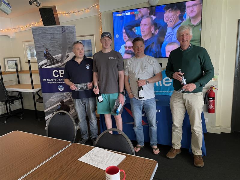 Prize winners (l-r) Chris Brown, Olly D, Martin Honnor, Tim Wade in the Solo Midland Area Series at Northampton - photo © Iain Carpenter