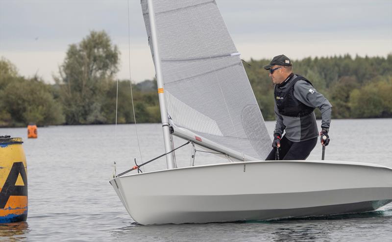 Steve Ede, winner of Solo fleet - Singlehander open meeting at Notts County photo copyright A Beaton taken at Notts County Sailing Club and featuring the Solo class