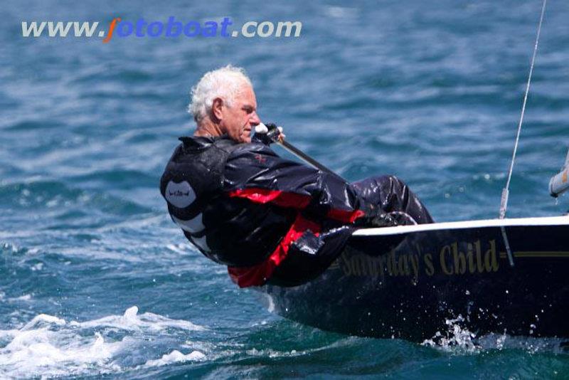 Paul Hiles hiking hard in the Solo class Nigel Pusinelli Trophy 2010 - photo © fotoboat.com