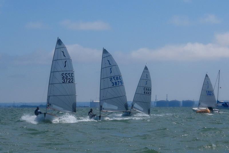Robert Laurie leads eventual winner John Charles in race 3 - Rooster Solo Vintage Championship at Leigh-on-Sea - photo © Will Loy