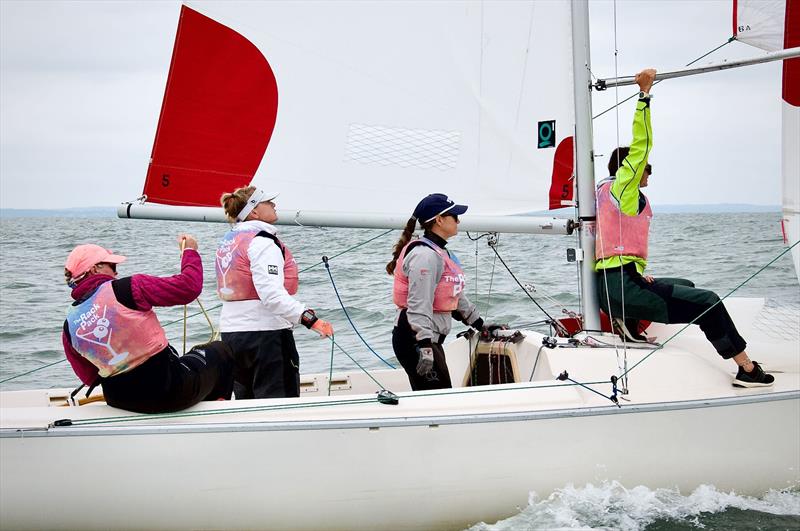 Team Williams - Susan Widmann Sinclair Women's Championship photo copyright Rick Bannerot / www.ontheflyphoto.net taken at Noroton Yacht Club and featuring the Sonar class