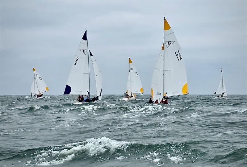 Downwind Run - Susan Widmann Sinclair Women's Championship photo copyright Rick Bannerot / www.ontheflyphoto.net taken at Noroton Yacht Club and featuring the Sonar class