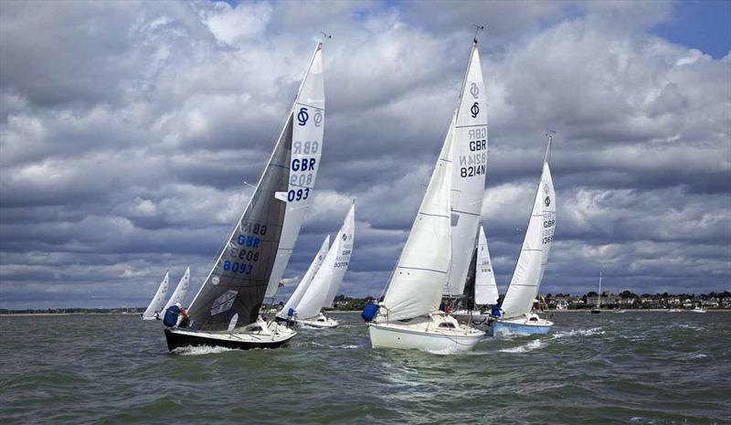 Sonata start with overall winner 8093 to the fore at Mersea Week 2024 photo copyright Chrissie Westgate taken at West Mersea Yacht Club and featuring the Sonata class