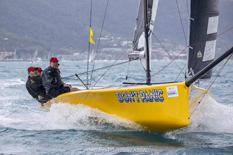 Don't Panic - Airlie Beach Race Week photo copyright Andrea Francolini / ABRW taken at Whitsunday Sailing Club and featuring the Sportsboats class