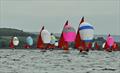 Irish Squib Inlands at Lough Derg - 'Atomic' Ian Travers leading from 'Durt' 241 Rob Stanley, and 'Quickstep III' 820 Gordon Patterson © Reggie Goodbody