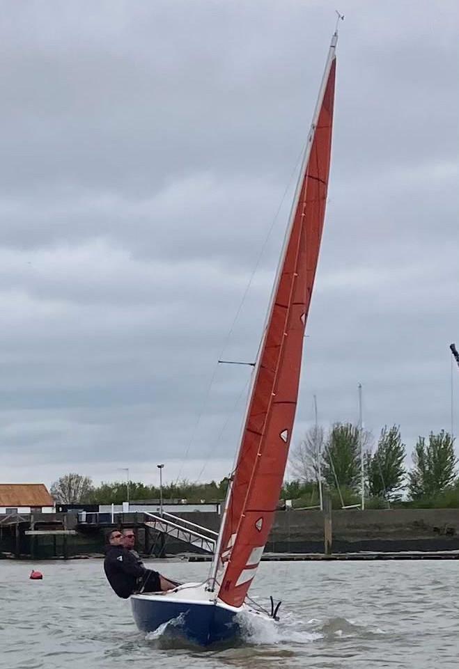 Malcolm Hutchings and Dave Hyde, sailing on Lady Penelope 819, during trial runs for the Hyde Sails B3 Squib Main & Jib Designs at Royal Corinthian Yacht Club photo copyright Nigel Grogan taken at Royal Corinthian Yacht Club, Burnham and featuring the Squib class