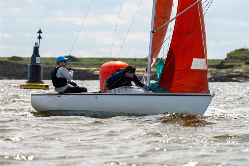 Royal Corinthian Yacht Club Otter Nathan Flynn, helming for Ian Simons, on Cheque Mate 157, downwind leg during the 28th edition of the Squib Gold Cup at Royal Corinthian Yacht Club - photo © Petru Balau Sports Photography / sports.hub47.com