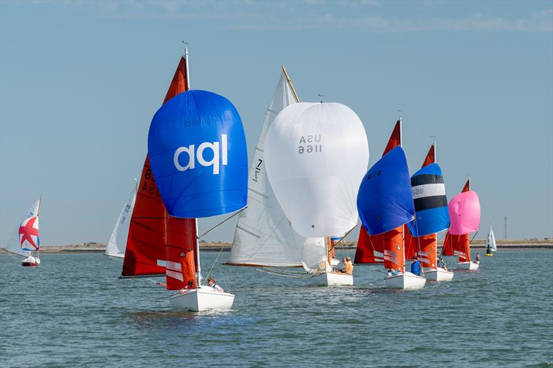 5th day mass finish during Burnham Week 2024 photo copyright Petru Balau Sports Photography / sports.hub47.com taken at Royal Corinthian Yacht Club, Burnham and featuring the Squib class