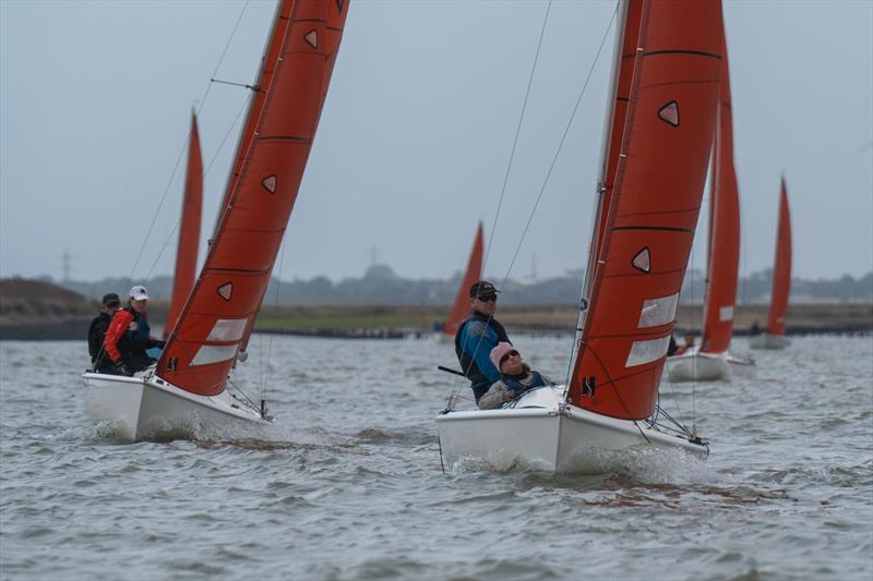 Ian Scott and Iona Martin, sailing on Squabble are sitting 2nd overall after Day 5 of Burnham Week 2025 - photo © Petru Balau Sports Photography / sports.hub47.com
