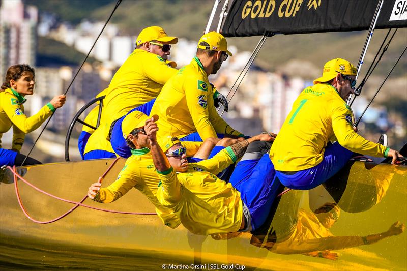 SSL Gold Cup 1/4 Finals Day 3: SSL Team Brazil photo copyright Martina Orsini / SSL Gold Cup taken at Real Federación Canaria de Vela and featuring the SSL47 class