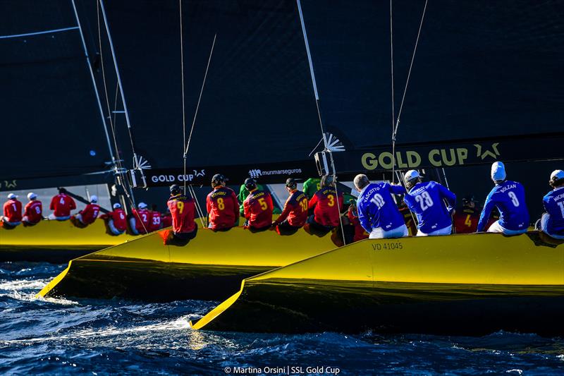 SSL Gold Cup 1/4 Finals Day 4: Fleet 4, Race 4 start photo copyright Martina Orsini / SSL Gold Cup taken at Real Federación Canaria de Vela and featuring the SSL47 class