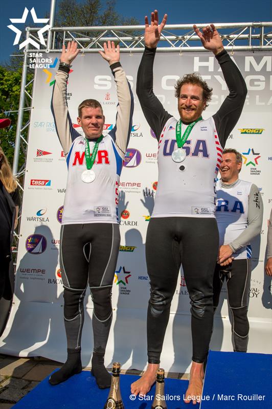 Eivind Melleby & Joshua Revkin finish 2nd at SSL City Grand Slam: Hamburg photo copyright Marc Rouiller / SSL taken at Norddeutscher Regatta Verein and featuring the Star class