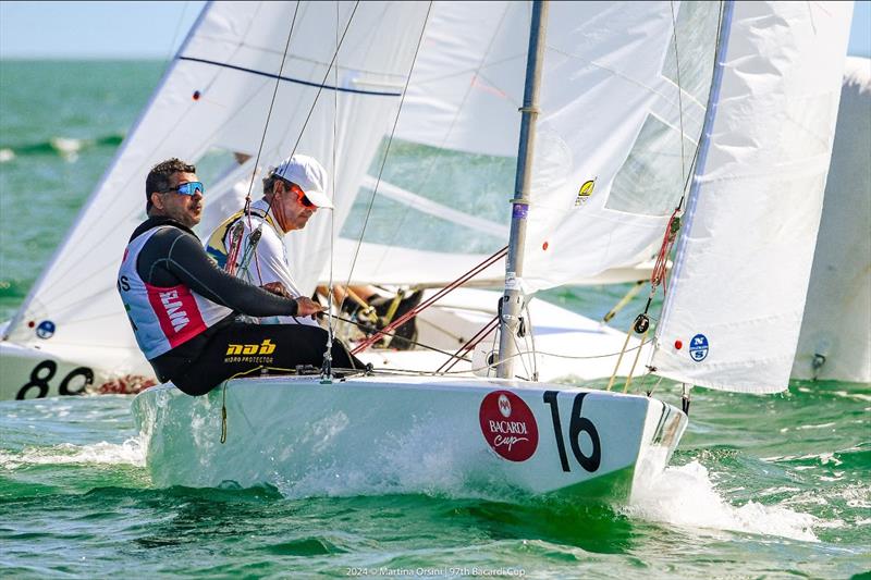 97th Bacardi Cup - Lars Grael/Ubiratan Matos punch through the fleet - photo © Martina Orsini