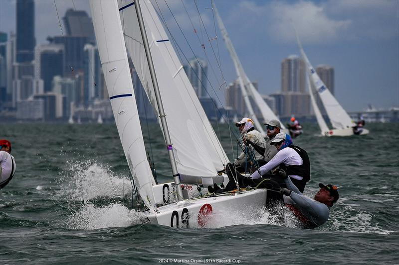 Augie Diaz / Henry Boening advance into third overall after day 3 of the 97th Bacardi Cup photo copyright Martina Orsini taken at Coral Reef Yacht Club and featuring the Star class