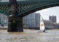 Kyle Beamish sailing 125 under Battersea Railway Bridge - Holt Streaker Golden Jubilee Tideway Race © BR Sailing Photography