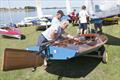 Chris Smith talks Arran Linton-Smith through the restoration of Streaker 1404 at the Teamac Streaker Concours d'Elegance during the Noble Marine Golden Jubilee Streaker Nationals at Rutland © Paul Sanwell / OPP