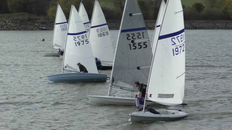 Upwind action during the Streaker End of Season Championship at Banbury photo copyright Sue Firth taken at Banbury Sailing Club and featuring the Streaker class