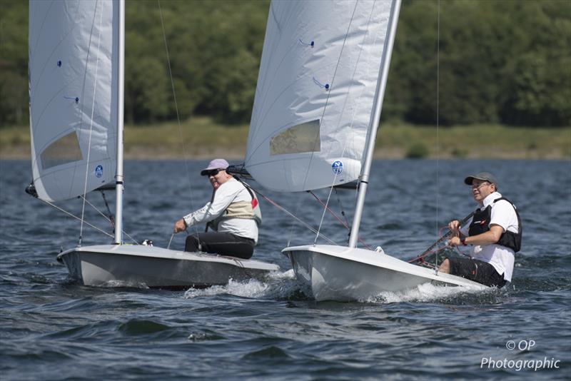 (l-r) Alan Gillard 3rd and Martin Penty 2nd overnight at the Noble Marine Streaker Nationals at Grafham Water SC photo copyright Paul Sanwell / OPP taken at Grafham Water Sailing Club and featuring the Streaker class