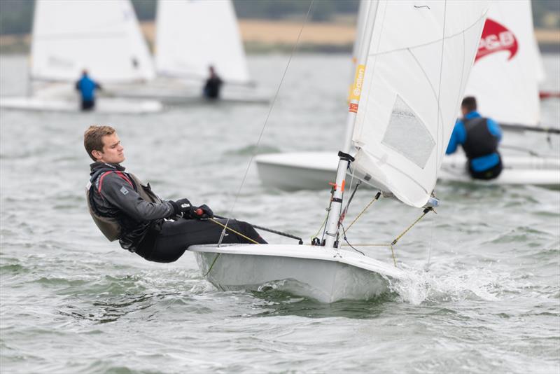 Alex Butler second in race 5 on day 2 of the Noble Marine Streaker National Championship at Stone Sailing Club photo copyright Paul Sanwell / OPP taken at Stone Sailing Club and featuring the Streaker class