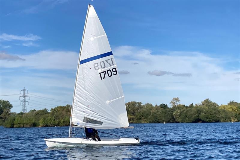 1709 Simon Gillow - HD Sails Streaker Southern Paddle open meeting at Burghfield photo copyright John Grey taken at Burghfield Sailing Club and featuring the Streaker class