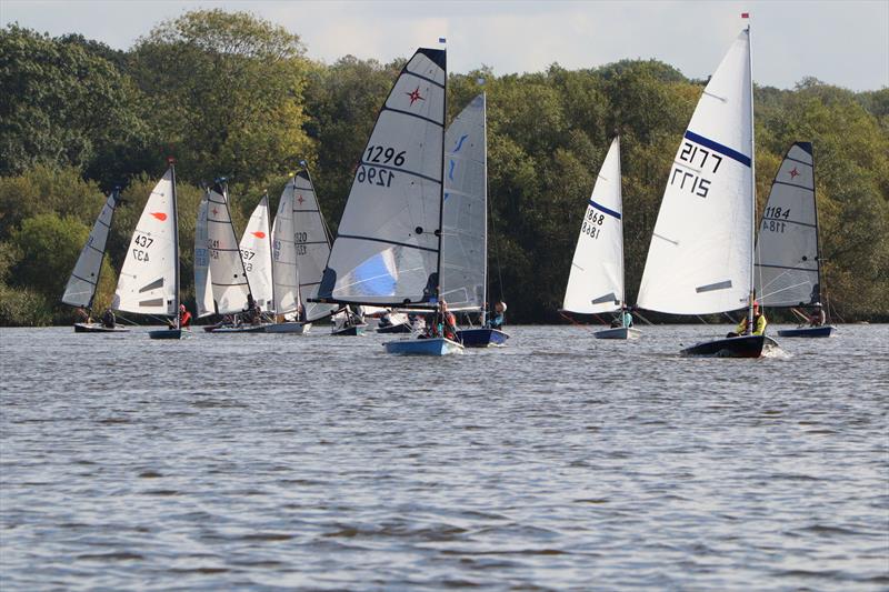 Downwind during the Border Counties Midweek Sailing Series at Winsford Flash - photo © Lewis Bowden