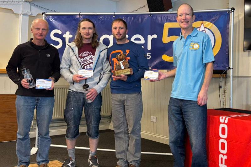 Prize winners (L-R) Ian Gore 2nd, James Dawes 3rd, Peter Gray 1st - Streaker End of Season Championship at Northampton photo copyright Charmaine Ryland taken at Northampton Sailing Club and featuring the Streaker class