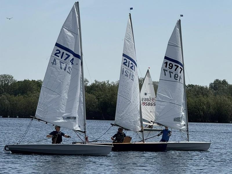 Neil Firth, Ian Bradley, Robin Parsons during the Streaker Midland and East Anglian Series Open at Hunts Sailing Club - photo © Steve Bishop and Simon Maskell