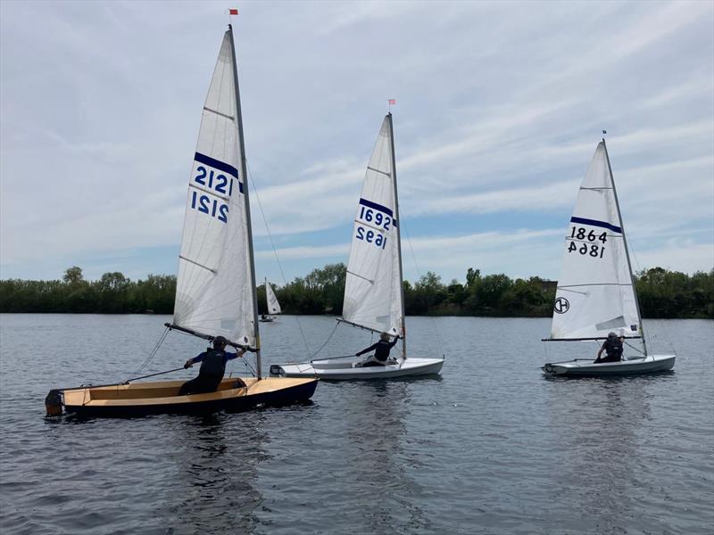 Dave Borrett, Alex Gore and Ian Bradley during the Streaker Midland and East Anglian Series Open at Hunts Sailing Club - photo © Steve Bishop and Simon Maskell