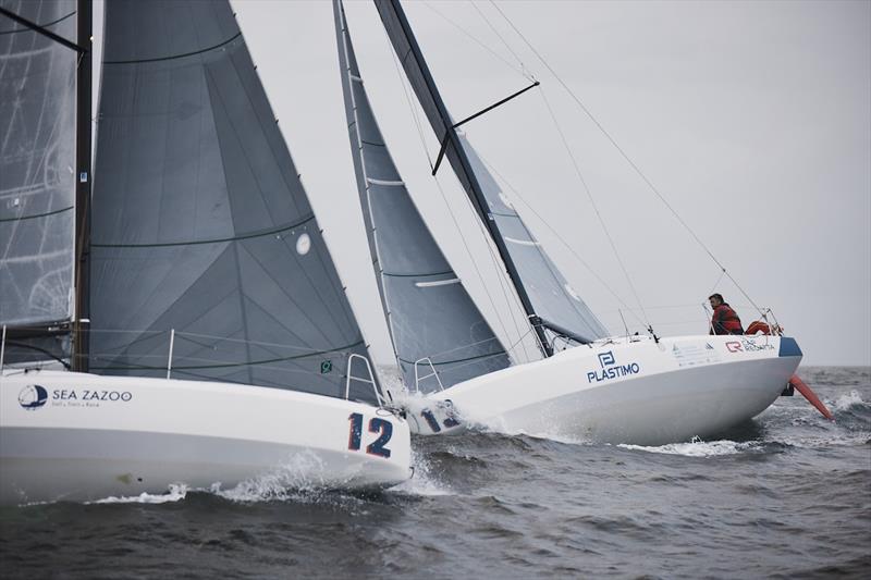 Belgium and Uruguay lock horns at the start - Offshore Sailing World Championship day 1 - photo © Anne Beaugé /LGL