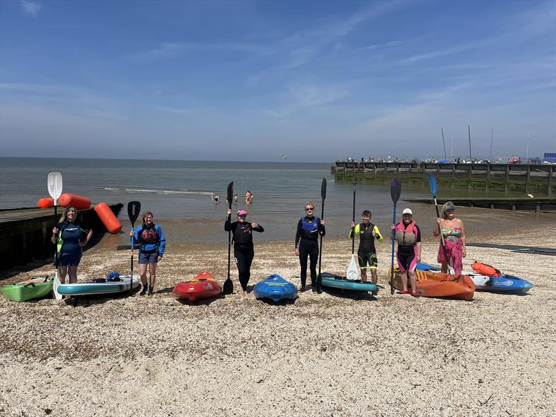 Kayaks and Paddleboards at Whitstable - photo © Steve Gray