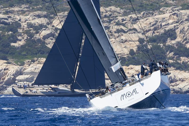 The Swan 115 Moat, winner of the day in the Superyacht class, Giorgio Armani Superyacht Regatta 2025 - photo © YCCS / Studio Borlenghi