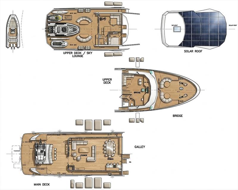 OS 108 Upper Decks photo copyright Pat Bray Yacht Design and Research taken at  and featuring the Superyacht class