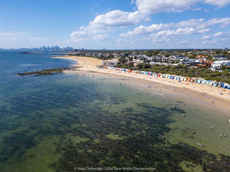 2024 Tasar World Championships at Sandringham Yacht Club Day 2: Bathing Boxes in Bayside - photo © Beau Outteridge