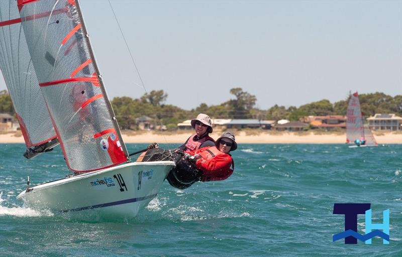 One of the many father daughter combinations, Dennis and Zoe Dixon, finished 10th - 50th Tasar Australian National Championship - photo © Tom Hodge / tomhodgemedia.pic-time.com