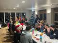 Post Sailing Pizza and Prizes at the NEYYSA Random Pairs Christmas Team Racing &copy; Veronica Shackleton