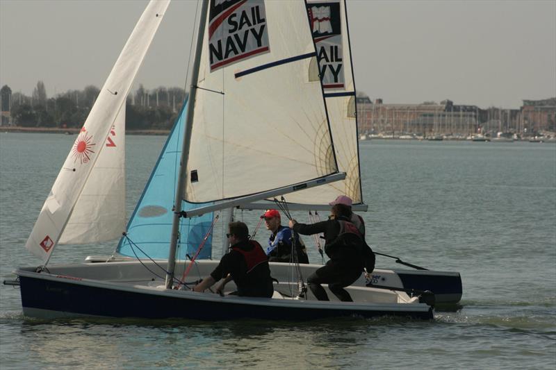 Royal Navy Sailing Association Holt Cup photo copyright Matt Irwin / Phil Warwick / Wayne Shirley / Lee Bichard taken at Royal Naval Sailing Association and featuring the Team Racing class