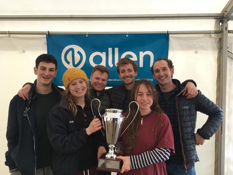 Exeter Excalibur team racing at Roadford Lake photo copyright Exeter University Sailing Club taken at Roadford Lake Sailing Club and featuring the Team Racing class