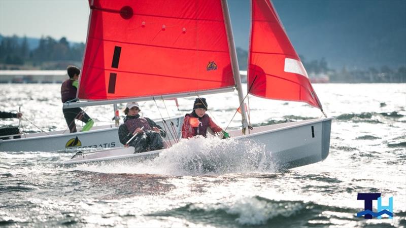 Day 1 - Australian Secondary Schools Teams Racing Championships 2019 – at Sandy Bay Sailing Club, Hobart, Tasmania photo copyright Oli Burnell taken at Sandy Bay Sailing Club and featuring the Team Racing class