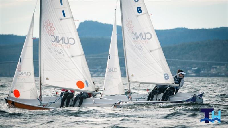 Tactical racing - Day 1 - Australian Secondary Schools Teams Racing Championships 2019 – at Sandy Bay Sailing Club, Hobart, Tasmania - photo © Oli Burnell