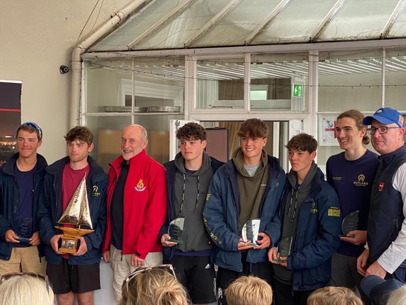 Elmo Trophy 2023 youth team racing at Dun Laoghaire, Ireland photo copyright Steve Tylecote taken at Royal St George Yacht Club and featuring the Team Racing class